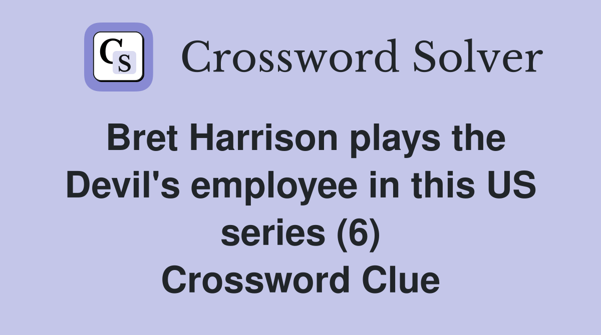 Bret Harrison plays the Devil's employee in this US series (6